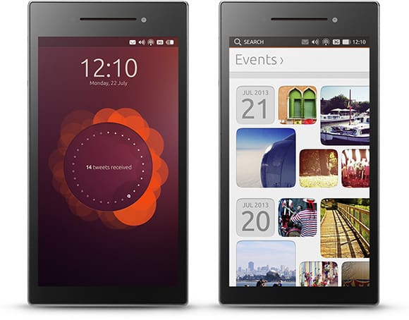 Screenshots of the Ubuntu Edge